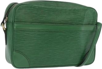 Louis Vuitton Pre-owned Cross Body Bag - Dames - Vintage Schoudertas - Groen - ONE Size - Leer - Vintage
