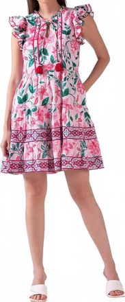 Celina Moon Floss Mini Dress In Pink Medina