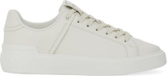 Balmain White Leather Sneakers