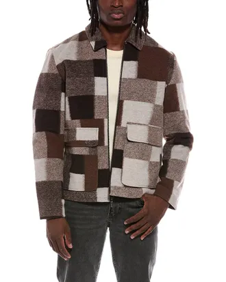 Hunter Elias Boiled Wool-Blend Jacket