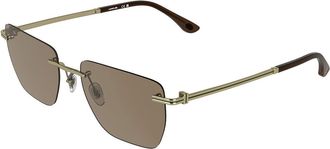 Lacoste L282S 713 Mens Sunglasses Gold Size 55
