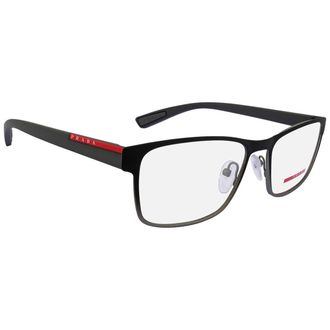Prada Demo Rectangular Mens Eyeglasses PS 50GV U6U1O1 55
