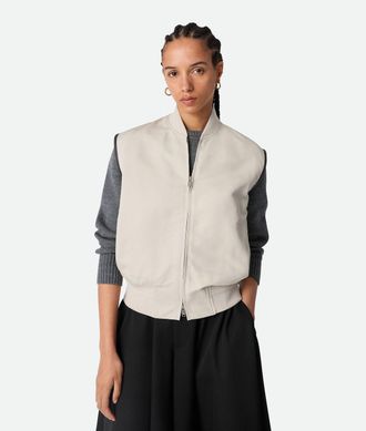Bottega Veneta Womens Vest Cotton - Ivory - Size EU 34 (Womens)