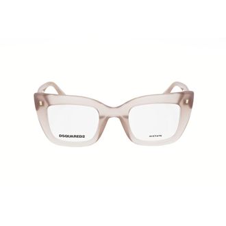 Dsquared2 Ladies Pink Rectangular Eyeglass Frames D2 0099