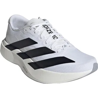 adidas Adizero Evo SL WOVEN Running Shoe in White/black/dash Grey at Nordstrom, Size 10.5