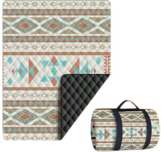 No Brand Manta De Picnic Plegable Extragrande Impermeable De 200x300 Cm (estilo Bohemio)