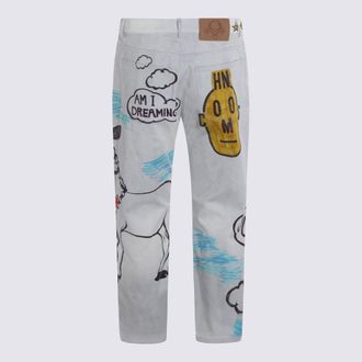 Moschino Mens Jeans White _co