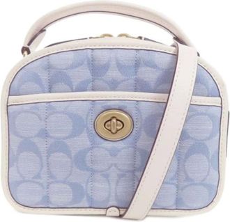Coach Pre-owned Handbags, female, Blue, Size: ONE SIZE Pre-owned Leather handbags
