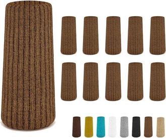 OEM 16 Pezzi Di Coprigambe Marroni Per Sedie - Protezioni Per Mobili Di Alta Qualit&agrave; Per Pavimenti In Legno, Antiscivolo Ed Estremamente Elastiche, Facili