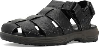 Clarks Guideview Cove Mens Sandals Black Leather : 11.5 D - Medium