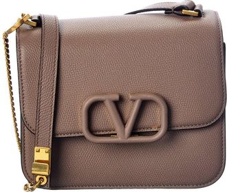 Valentino Vsling Small Grainy Leather Shoulder Bag