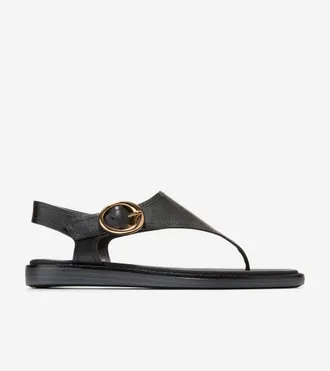 Cole Haan Womens Kami Thong Sandals - Black Size 10.5