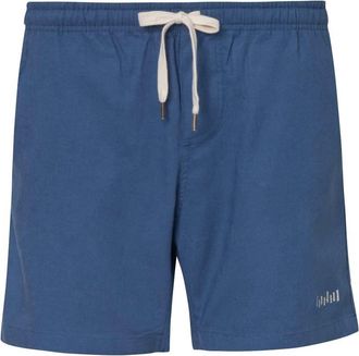 Palmacea Mens Moonlight Linen Shorts In Navy