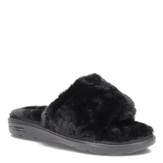Skechers Womens Arch Fit Lounge Unwind Slipper, Black Textile, 3 UK
