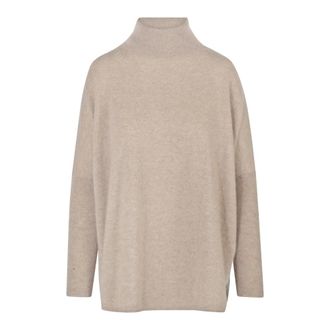 Absolut Cashmere Jersey Poncho de Cuello Alto en Cachemira - Knitwear - Mujer - Amarillo - S