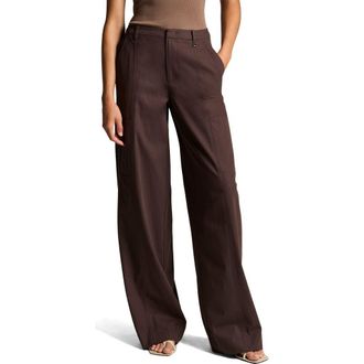 Vince Mid Rise Wide Leg Panel Pants in Iron at Nordstrom, Size 16