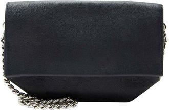 Herm&egrave;s Black Taurillon Leather Novillo Opli 24 Chain Shoulder Bag (Authentic Pre-Loved)