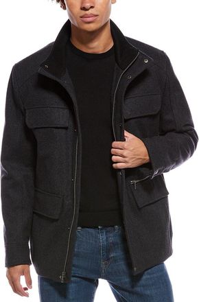Cole Haan Multipockets Wool-Blend Field Coat