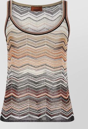 Missoni chevron lam&eacute; tank top