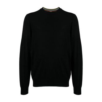 Paul Smith Truien & Vesten, Heren, Zwart, XL, Wol, Zwarte Truien voor Mannen
