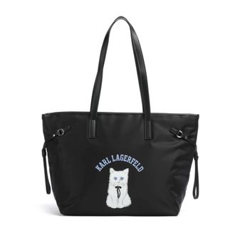 Karl Lagerfeld Ikon Choupette Tote - Dames - Tassen - Zwart - Maat: ONE Size Zijde