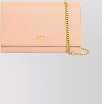 Valentino Garavani signature leather chain wallet