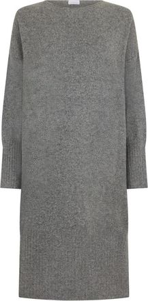 Malo Lange jurk met boothals - Dames - Kleedjes - Grijs - XS - Kleedjes