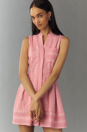 Maeve Sleeveless V-Neck Shirt Dress
