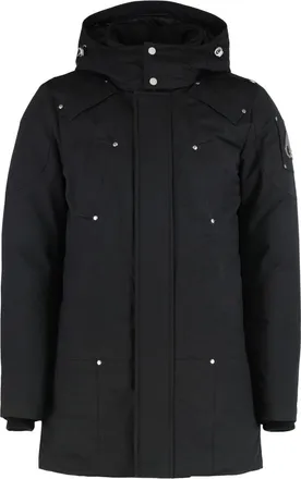 Moose Knuckles Black Regular Hood Jackets