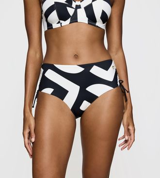 Triumph Bikini-Hose TRIUMPH Summer Allure Maxi EX, Damen, Gr. 38, N-Gr, weiss (wei&szlig;, schwarz combination), Microfaser, Obermaterial: 77% Polyamid, 23% Elastha