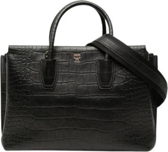 MCM Pre-owned Milla Tote Bag - Dames - Vintage Shopper - Zwart - ONE Size - Leer - Vintage