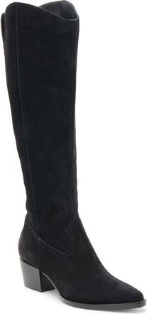 Dolce Vita Virona Water Resistant Boot in Onyx Suede H2O at Nordstrom, Size 8.5