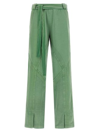 The Attico Green Regular Drawstring Pant