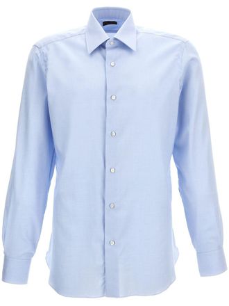 Barba cotton shirt - Blue