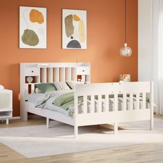Berkfield Home Bed Frame without Mattress White 160x200 cm Solid Wood Pine
