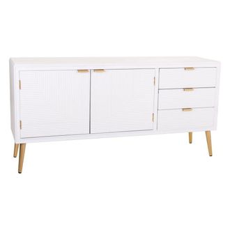 Wanderlust Deco Aparador de madera blanco 145x42x71,5