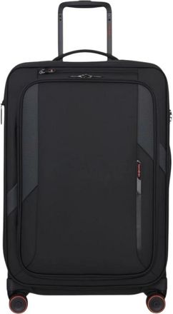 Samsonite Glazed Spinner 67/24 Exp - unisex - Grote koffers - Zwart - ONE Size - Polyester - Koffers