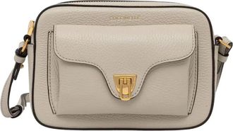 Coccinelle Beat Soft Crossbody Bag - Dames - Schoudertassen - Beige - ONE Size - Leer - Tassen