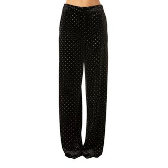 Actualee Pantalone con strass - Dames - Broeken - Zwart - Maat: XS Spandex