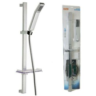 Trade Shop Trade Shop - Asta Saliscendi Cromata Colonna Doccetta Con Saliscendi Portasapone 69136 - -2