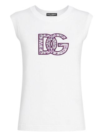 Dolce & Gabbana Logo Baumwoll -T -Shirt