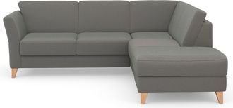 Sit&more Ecksofa »Visby L-Form« Wahlweise mit Bettfunktion und Stauraum, frei im Raum stellbar