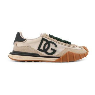 Dolce & Gabbana Schoenen, Heren, Veelkleurig, 39 EU, Nylon, Lace-up Sneakers