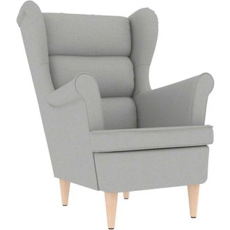 vidaXL Sill&oacute;n De Tela Gris Nube 74x84x100 Cm Vidaxl