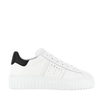 Hogan Witte Flat Sneakers - Heren - Sneakers - Wit - 40 EU - Schoenen