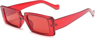 Generic Rectangular Mens and For Womens Street Sunglasses, Outdoor Holiday Party Decorative Glasses (Color : E, Size : Medium)