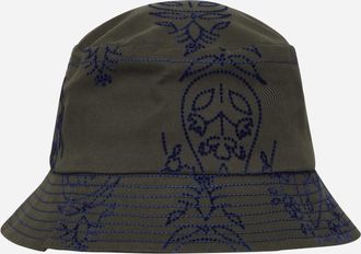 Paria Farzaneh Flock Hat Green