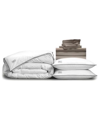 Pillow Guy Luxe Soft & Smooth 100% Tencel, White Down Perfect Bedding Bundle