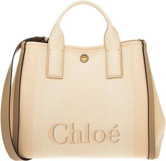 Chlo&eacute; Carry Canvas & Leather Tote