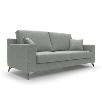 Divani.Store Michael Canap&eacute; De Tela Impermeable Y Antimanchas 166 Cm Gris Claro